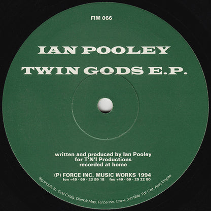 Ian Pooley : Twin Gods E.P. (10", EP)