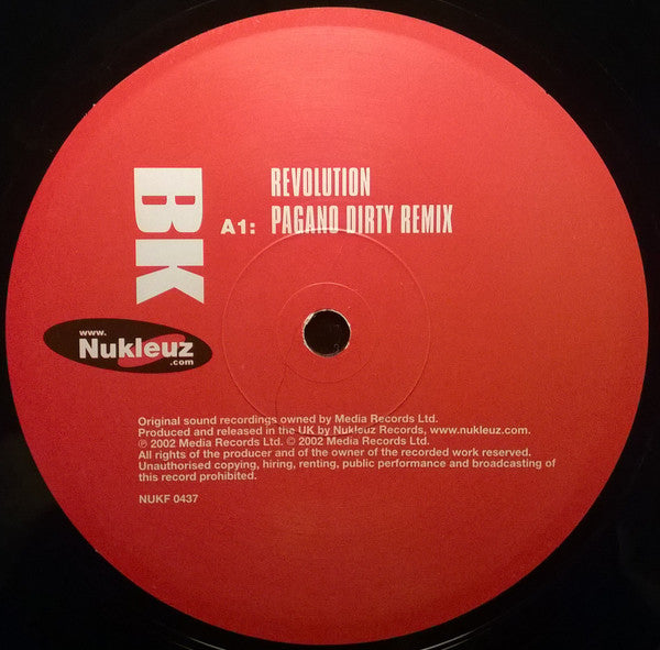 BK : Revolution (12" Number One) (12", Dis)