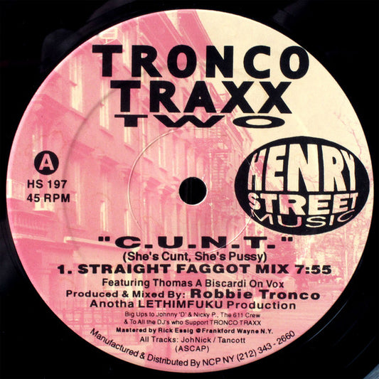 Tronco Traxx : Two (12")
