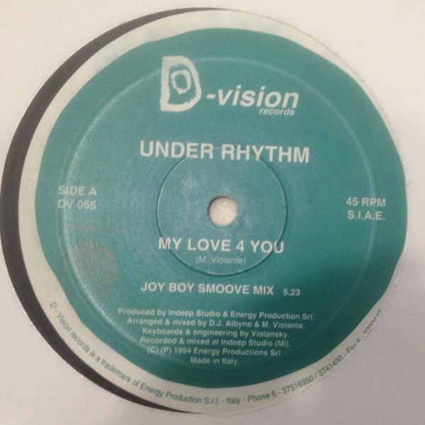 Under Rhythm (2) : My Love 4 You (12")