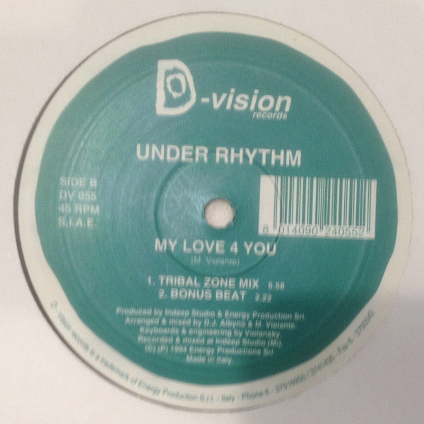 Under Rhythm (2) : My Love 4 You (12")