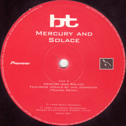 BT : Mercury And Solace (Disc 1) (12", Single)
