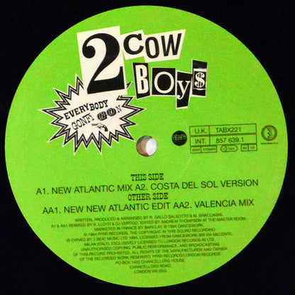 2 Cowboys* : Everybody Gonfi Gon (12", Maxi)