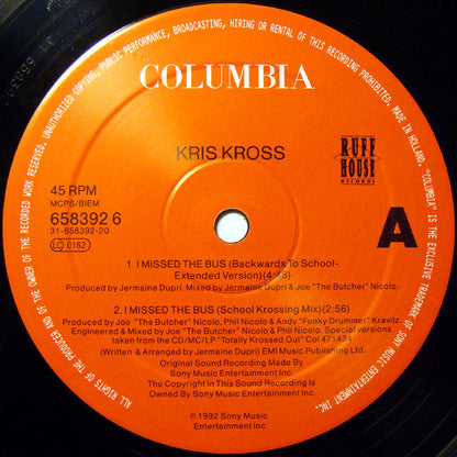 Kris Kross : I Missed The Bus (12")