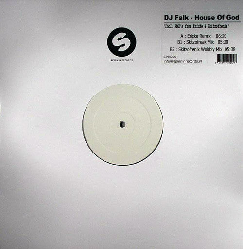 DJ Falk : House Of God (12", TP)