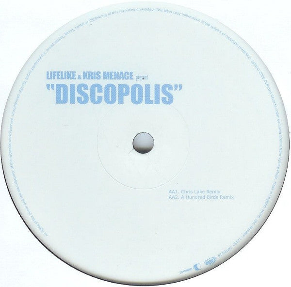 Lifelike & Kris Menace : Discopolis (12", Single)