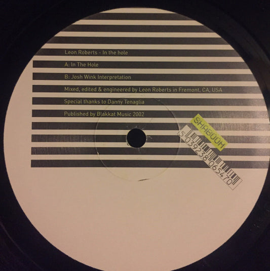 Leon Roberts : In The Hole (12")
