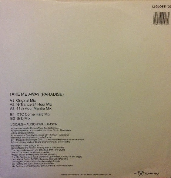 Mix Factory : Take Me Away (Paradise) (12")