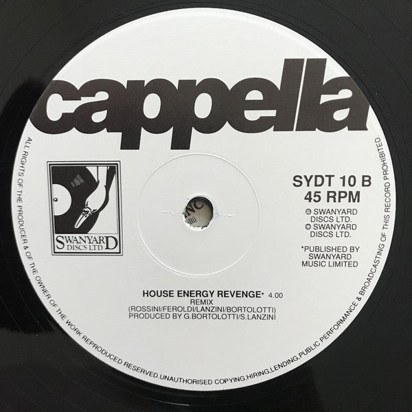 Cappella : Be Master In One's Own House (12")