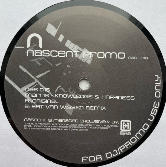 Marris : Knowledge & Happiness (12", Promo)