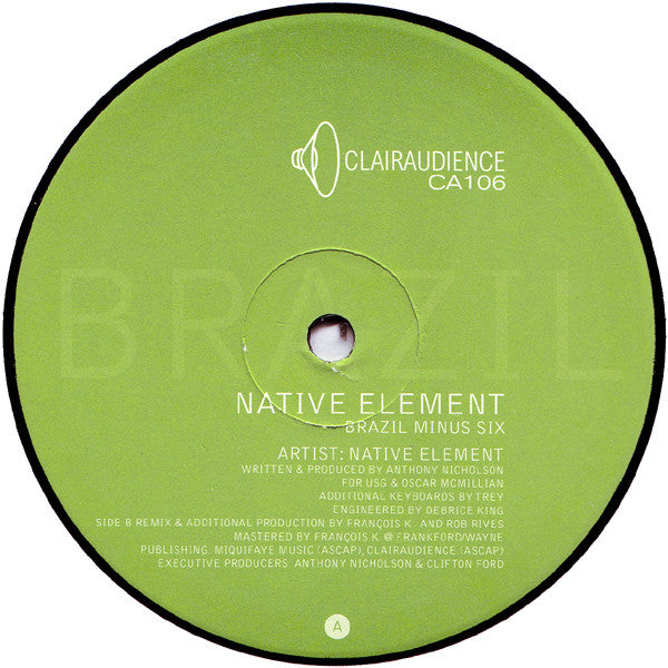 Native Element : Brazil Minus Six (12")