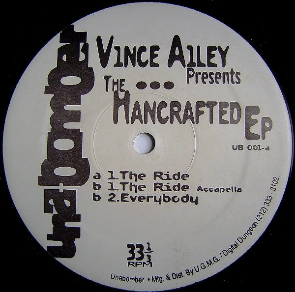 Vince Ailey : The Hancrafted EP (12", EP)