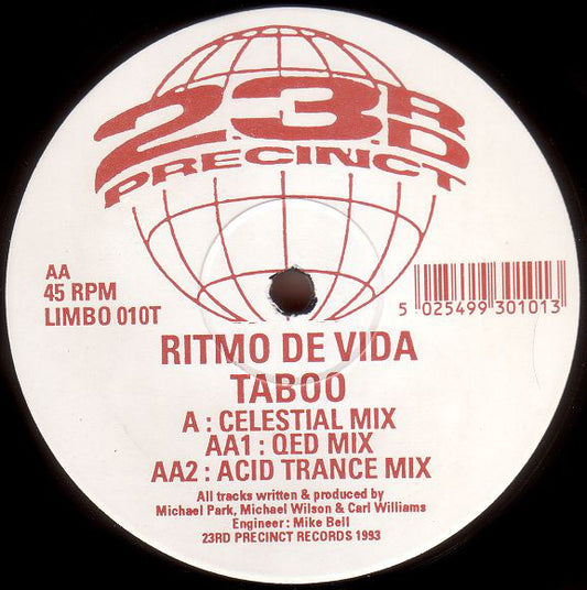 Ritmo De Vida : Taboo (12")