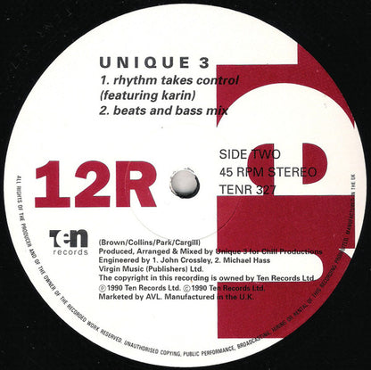 Unique 3 : Rhythm Takes Control (M602 Remix) (12", Single)