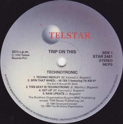 Technotronic : Trip On This (Remix Album) (LP, Album)
