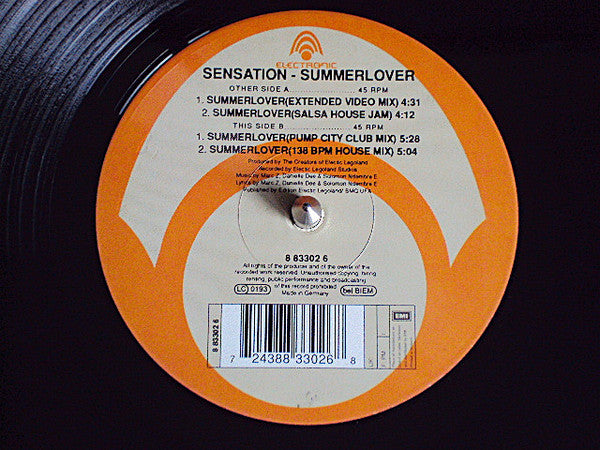 Sensation (6) : Summerlover (12")