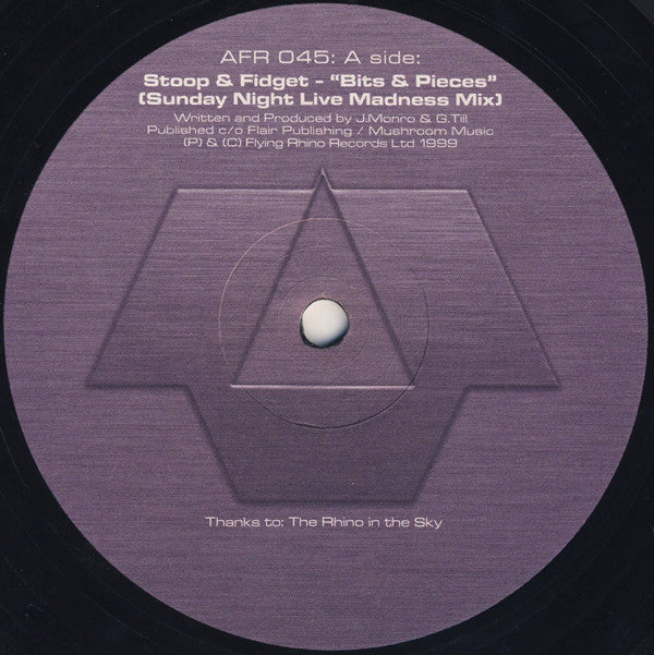Stoop & Fidget : Bits & Pieces (Sunday Night Live Madness Mix) / Speechless (12")