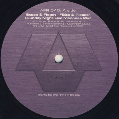 Stoop & Fidget : Bits & Pieces (Sunday Night Live Madness Mix) / Speechless (12")