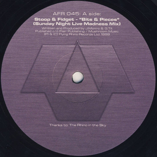 Stoop & Fidget : Bits & Pieces (Sunday Night Live Madness Mix) / Speechless (12")