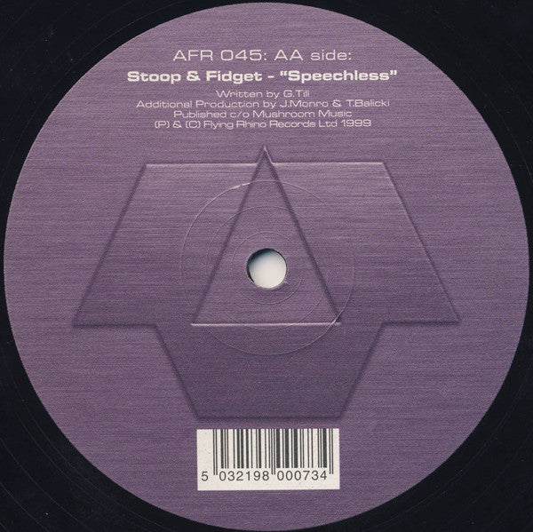 Stoop & Fidget : Bits & Pieces (Sunday Night Live Madness Mix) / Speechless (12")
