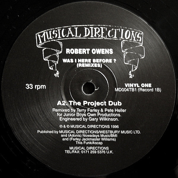 Robert Owens : Was I Here Before? (Remixes) (3x12")