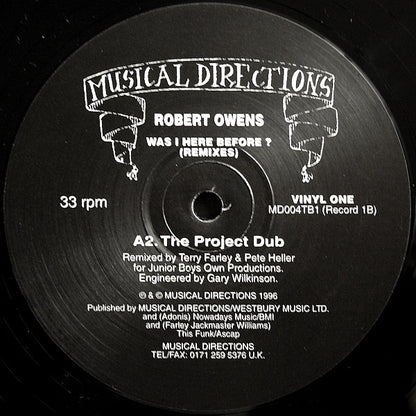 Robert Owens : Was I Here Before? (Remixes) (3x12")