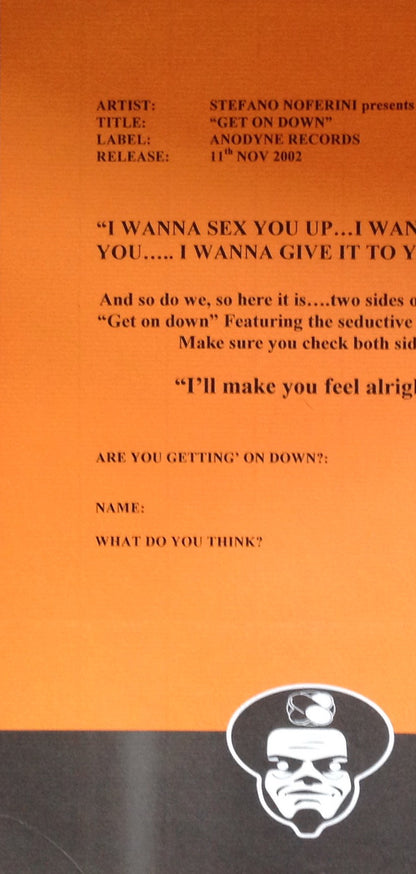 Stefano Noferini Presents The Peaches (3) : Get On Down (12")