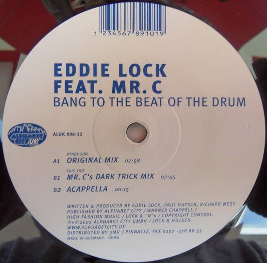 Eddie Lock : Bang To The Beat Of The Drum (12")