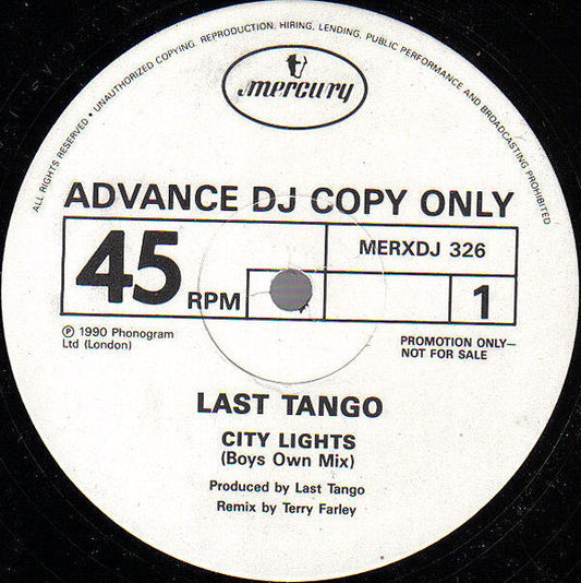 Last Tango : City Lights (12", Promo)