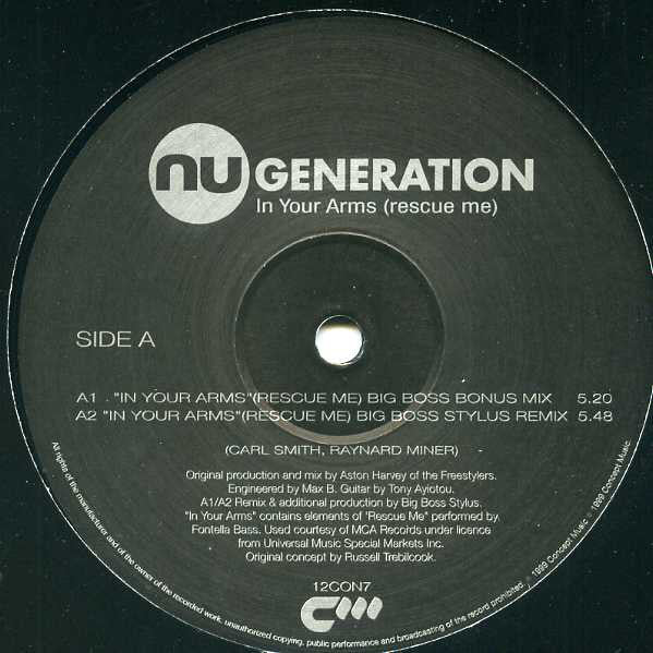 Nu Generation : In Your Arms (Rescue Me) (12")