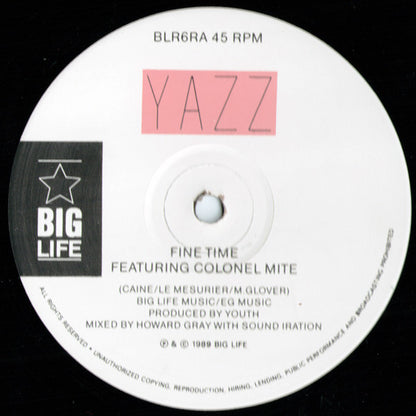 Yazz : Fine Time (12", Single)