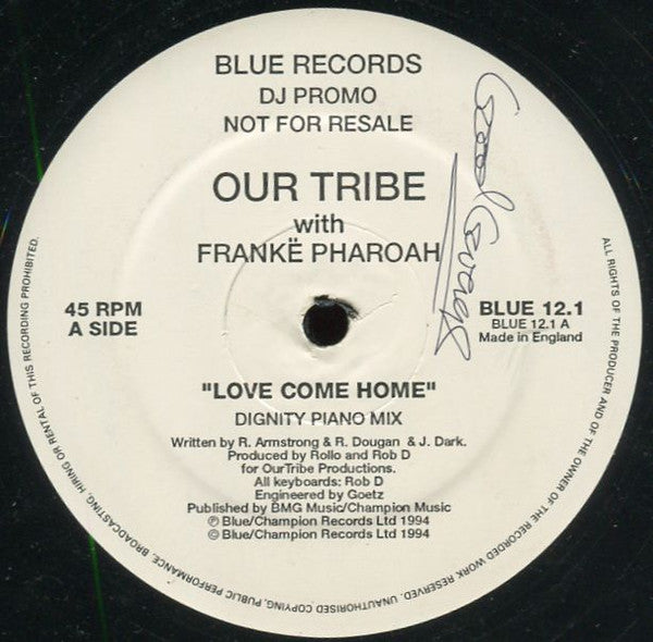 Our Tribe With Frankë Pharoah : Love Come Home (2x12", Promo)