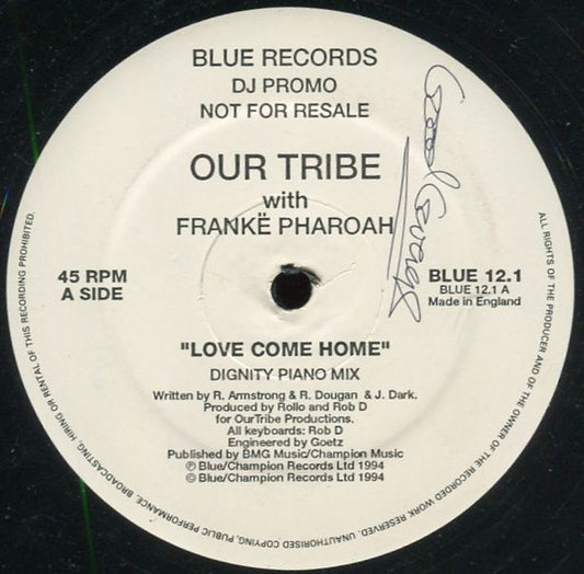 Our Tribe With Frankë Pharoah : Love Come Home (2x12", Promo)