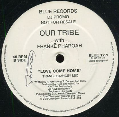 Our Tribe With Frankë Pharoah : Love Come Home (2x12", Promo)