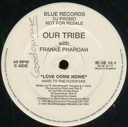 Our Tribe With Frankë Pharoah : Love Come Home (2x12", Promo)