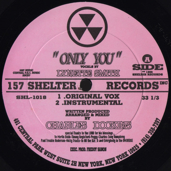 Charles Dockins Featuring Lynette Smith : Only You (12")