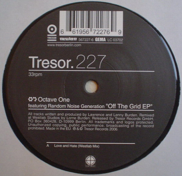 Octave One Featuring Random Noise Generation : Off The Grid EP (12", EP)
