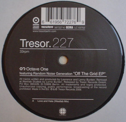 Octave One Featuring Random Noise Generation : Off The Grid EP (12", EP)
