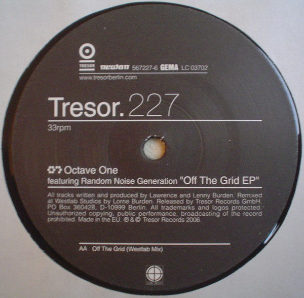 Octave One Featuring Random Noise Generation : Off The Grid EP (12", EP)