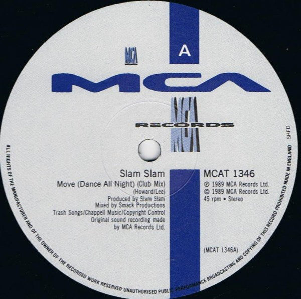 Slam Slam : Move (Dance All Night) (12", Single)