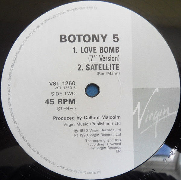 Botany 5 : Love Bomb (12", Single)