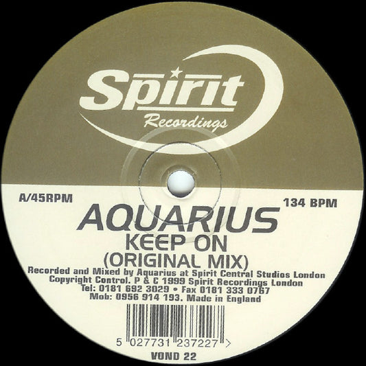 Aquarius (2) : Keep On (12")
