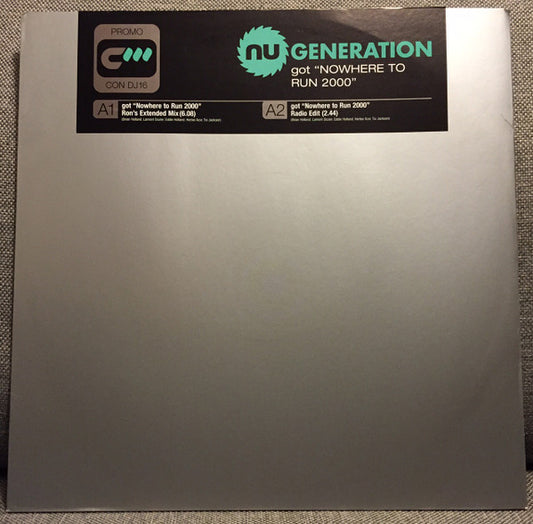 Nu Generation : Nowhere To Run 2000 (12", Promo)