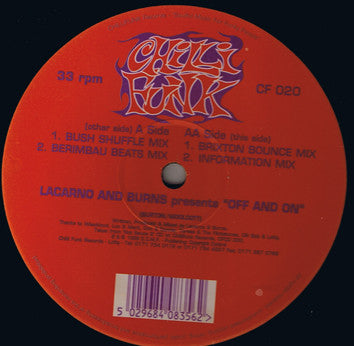 Lacarno & Burns : Off & On (12")