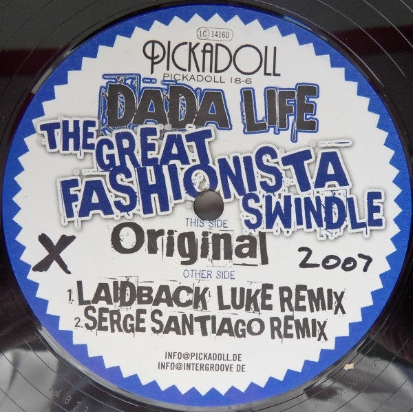 Dada Life : The Great Fashionista Swindle (12")