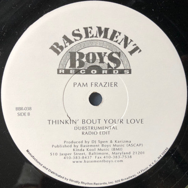 Pam Frazier* : Thinkin' Bout Your Love (12", Promo)