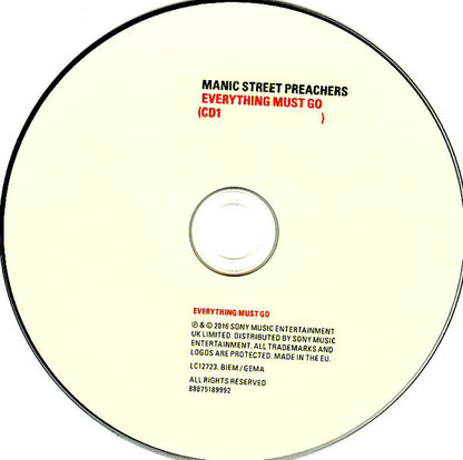 Manic Street Preachers : Everything Must Go (CD, Album, RE, RM, Tri + CD)