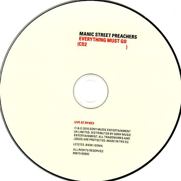 Manic Street Preachers : Everything Must Go (CD, Album, RE, RM, Tri + CD)