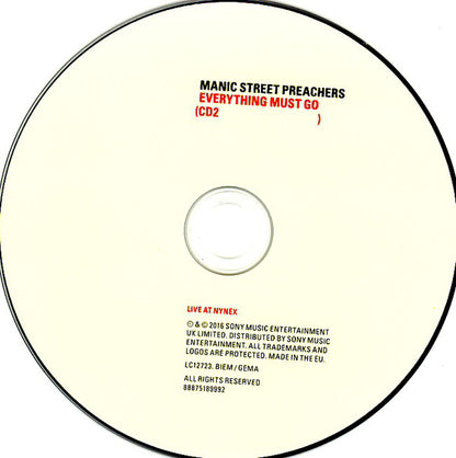 Manic Street Preachers : Everything Must Go (CD, Album, RE, RM, Tri + CD)