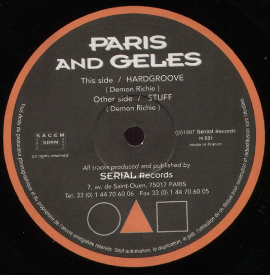 Paris Angeles : Hardgroove / Stuff (12")